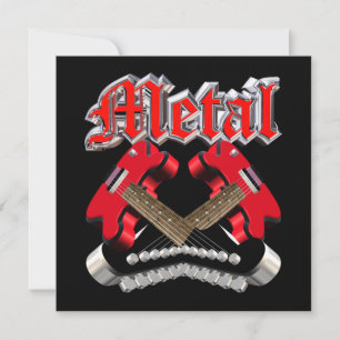 Twee gekruiste gitaren