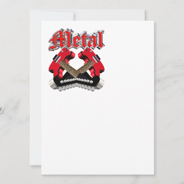 Twee gekruiste gitaren (Voorkant)