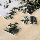 Twee gele bomen Puzzle Legpuzzel (Zijkant)