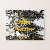 Twee gele bomen Puzzle Legpuzzel (Horizontaal)