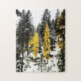 Twee gele bomen Puzzle Legpuzzel