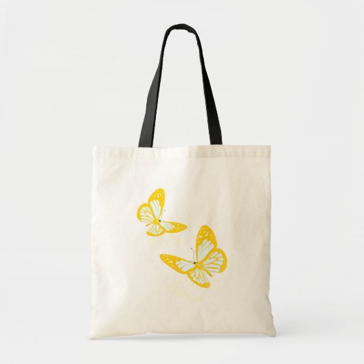 Twee gele Butterflies Canvas tas (Voorkant)