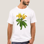 Twee Gele Dame Slipper Orchideeën T-shirt (Voorkant)