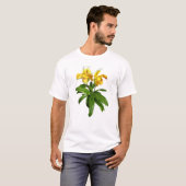 Twee Gele Dame Slipper Orchideeën T-shirt (Voorkant volledig)