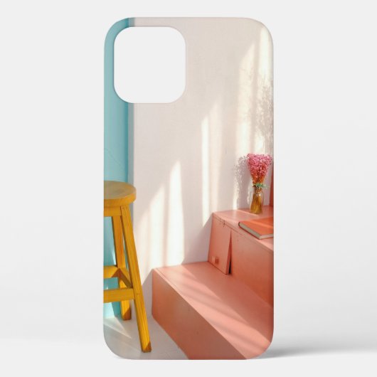 Twee gele houten stooten Case-Mate iPhone case (Achterkant)