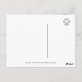 Twee gele labradors en mam briefkaart (Achterkant)