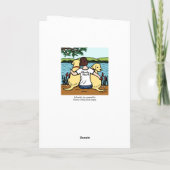 Twee gele labradors en mam kaart (Achterkant)