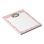 Twee gele labradors en mam notitieblok (Schuin)