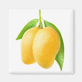 Twee gele mango-vruchten magneet (Voorkant)