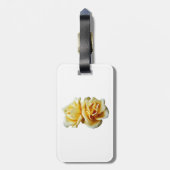 Twee Gele Rozen Bagagelabel (Achterkant verticaal)