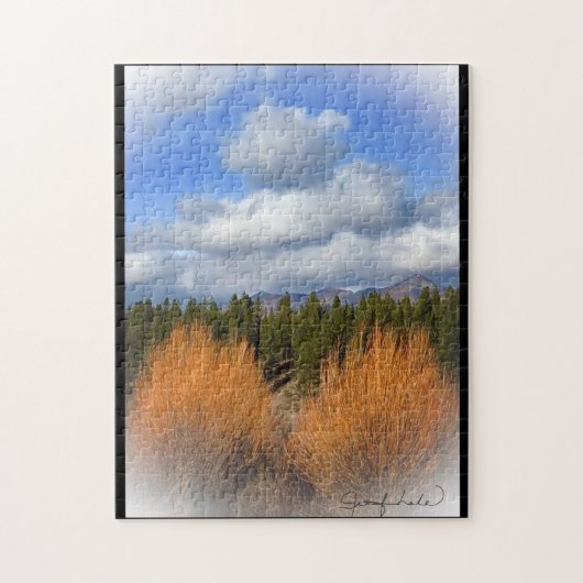Twee gele Struiken Puzzle Legpuzzel (Verticaal)