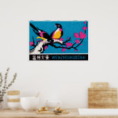 Twee Gele Vogels - Matchbox Print - Esthetische Mu (Keuken)