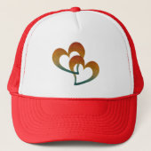 twee geliefde harten trucker pet (Voorkant)
