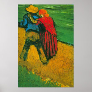 Twee geliefden door Vincent van Gogh Poster
