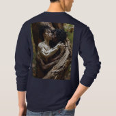 Twee geliefden: een wit Man, een zwart meisje T-shirt (Achterkant)