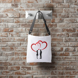 Twee Geliefden Schoudertas Crossbody Tas