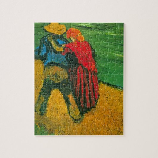 Twee geliefden van Vincent van Gogh Legpuzzel (Verticaal)
