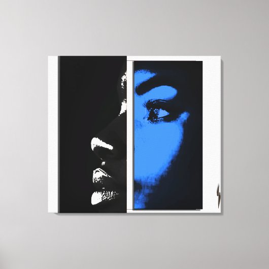 Twee Gelijke Helften Canvas Afdruk (Voorkant)