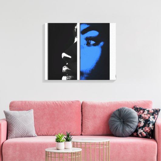 Twee Gelijke Helften Canvas Afdruk (Insitu (Woonkamer))