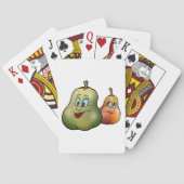 Twee Gelukkige Peren Pokerkaarten (Achterkant)