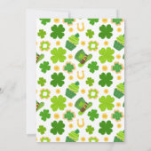 Twee gelukkige shamrocks 2e verjaardag St. Patrick Kaart (Achterkant)