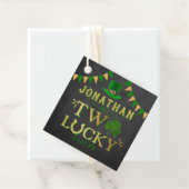 Twee gelukkige St. Patrick's Day 2e verjaardag Bedankjes Labels (In situ)