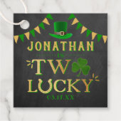 Twee gelukkige St. Patrick's Day 2e verjaardag Bedankjes Labels (Voorkant)