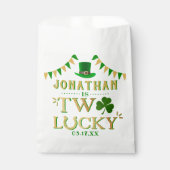 Twee gelukkige St. Patrick's Day 2e verjaardag Bedankzakje (Voorkant)