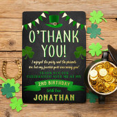 Twee gelukkige St. Patrick's Day 2e verjaardag Dan Folie Uitnodiging