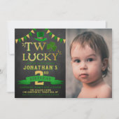 Twee gelukkige St. Patrick's Day 2e verjaardag fot Kaart (Voorkant)