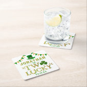 Twee gelukkige St. Patrick's Day 2e verjaardag Kartonnen Onderzetters (Insitu)