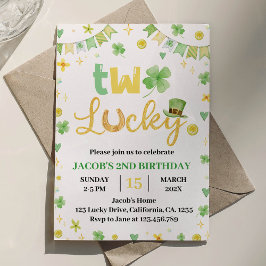 Twee gelukkige St Patrick's Day 2e verjaardag uitn Kaart