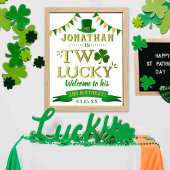 Twee gelukkige St. Patrick's Day 2e verjaardag Wel Poster