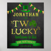 Twee gelukkige St. Patrick's Day 2e verjaardag Wel Poster (Voorkant)