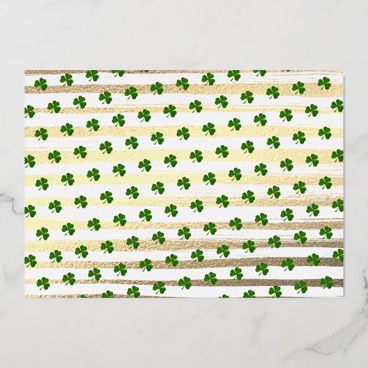 Twee gelukkige St. Patrick's Day 2nd Birthday Real Folie Uitnodiging (Achterkant)