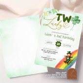 Twee gelukkige St Patrick's verjaardag Kaart