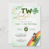 Twee gelukkige St Patrick's verjaardag Kaart (Voorkant)