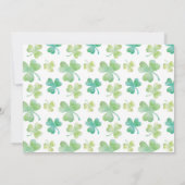 Twee gelukkige tweede verjaardag St Patrick's Day  Kaart (Achterkant)