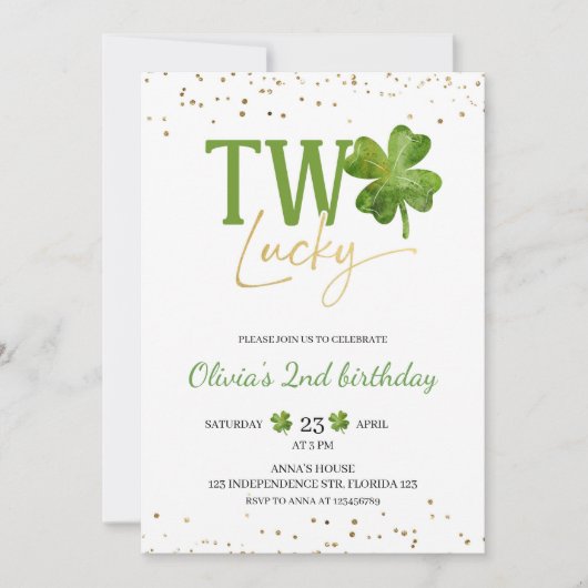 Twee gelukkige verjaardagsuitnodiging, het thema v kaart (Voorkant)