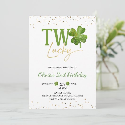 Twee gelukkige verjaardagsuitnodiging, het thema v kaart (Staand voorkant)