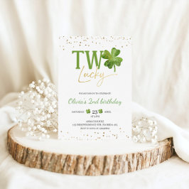 Twee gelukkige verjaardagsuitnodiging, het thema v kaart