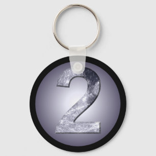Twee Geluksmaan Symbool Magische Cirkel Ontwerp Sleutelhanger
