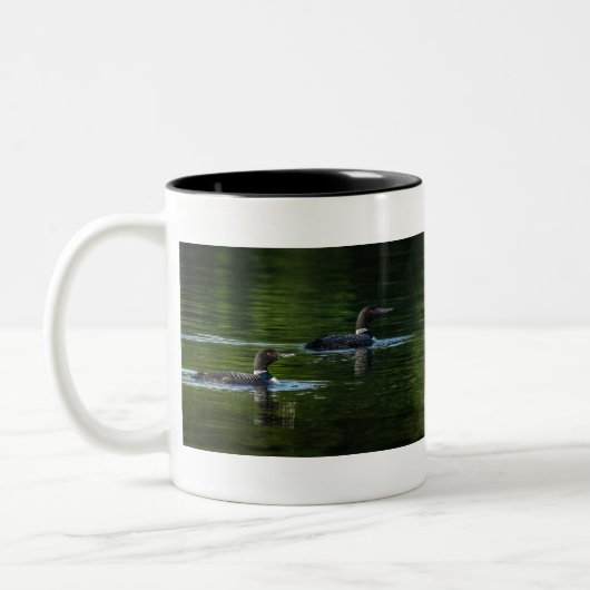 Twee gemeenschappelijke lenzen tweekleurige koffiemok (Links)