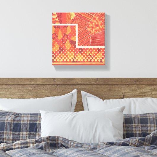 Twee geometrische vormen Composities Art Canva Pri Canvas Afdruk (Insitu (Slaapkamer))