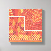 Twee geometrische vormen Composities Art Canva Pri Canvas Afdruk (Voorkant)