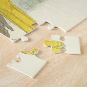 Twee geperste vogels,  stijl, puzzel legpuzzel (Zijkant)