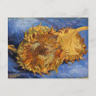 Twee geslepen zonnebloemen, Vincent van Gogh Briefkaart