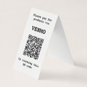 Twee gesteunde Drie Gepludeerde Code QR Visitekaartje (Voorkant)