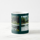 Twee gesteunde Familienaam Foto Lake House Mok (Center)