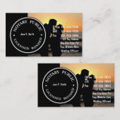 Twee gesteunde Notarische Visitekaartjes (Voorkant / Achterkant)